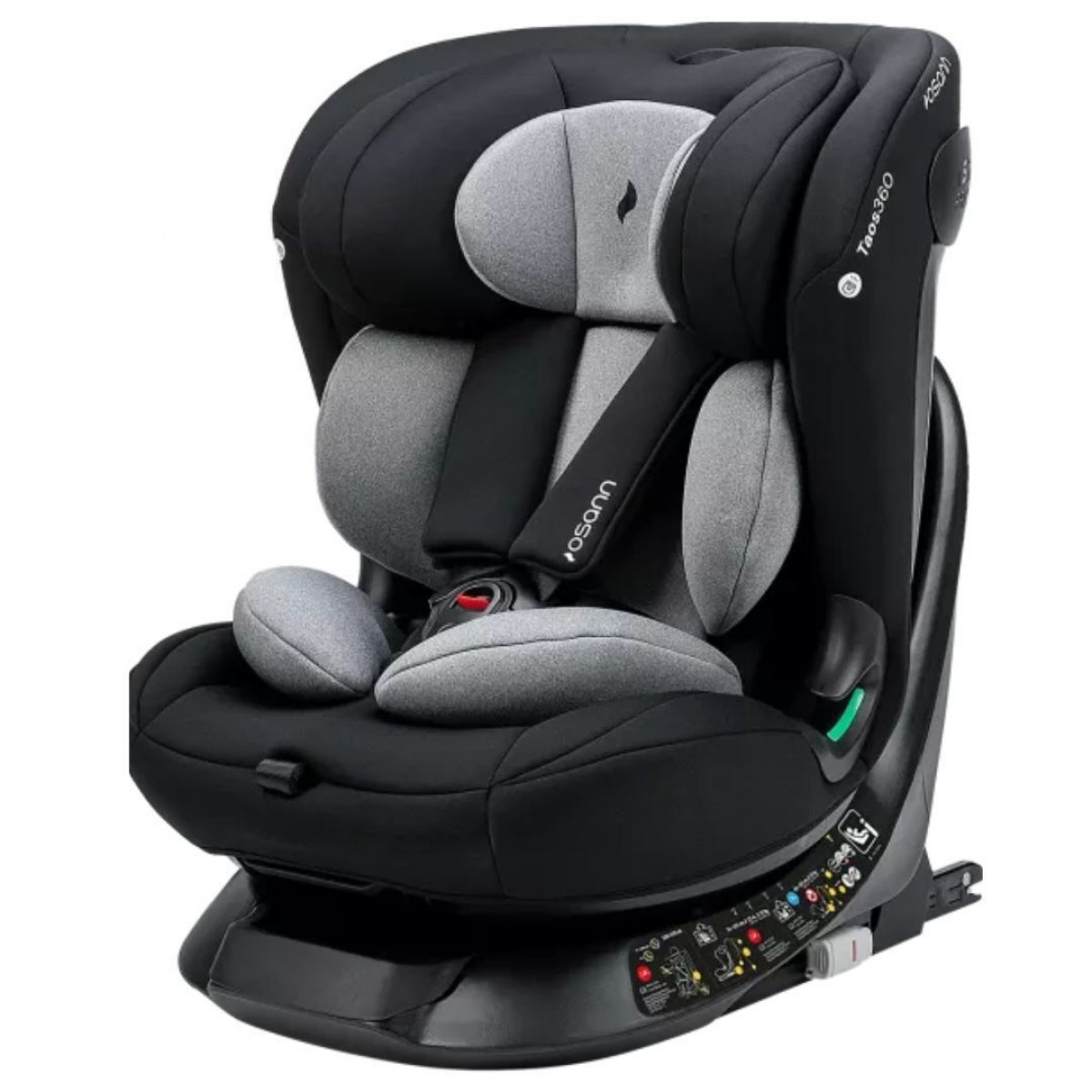 Κάθισμα αυτοκινήτου OSANN TAOS 360 Isofix I-Size 40-150εκ Grey melange