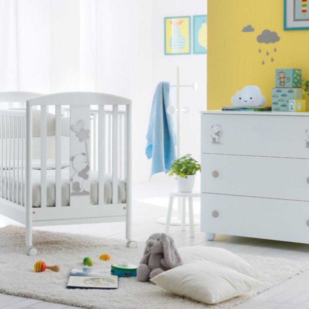 Βρεφικό κρεβατάκι PALI Orsetto Bianco