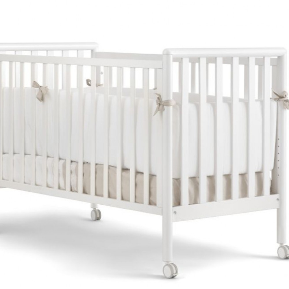 Βρεφικό κρεβατάκι συγκοίμησης PALI Flippy Bianco λευκή για στρώμα 126x64cm