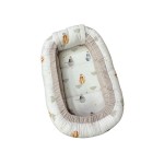 Βρεφική φωλιά 3in1 NATALINO BEBELINO Αερόστατα Γκρι   με φερμουάρ