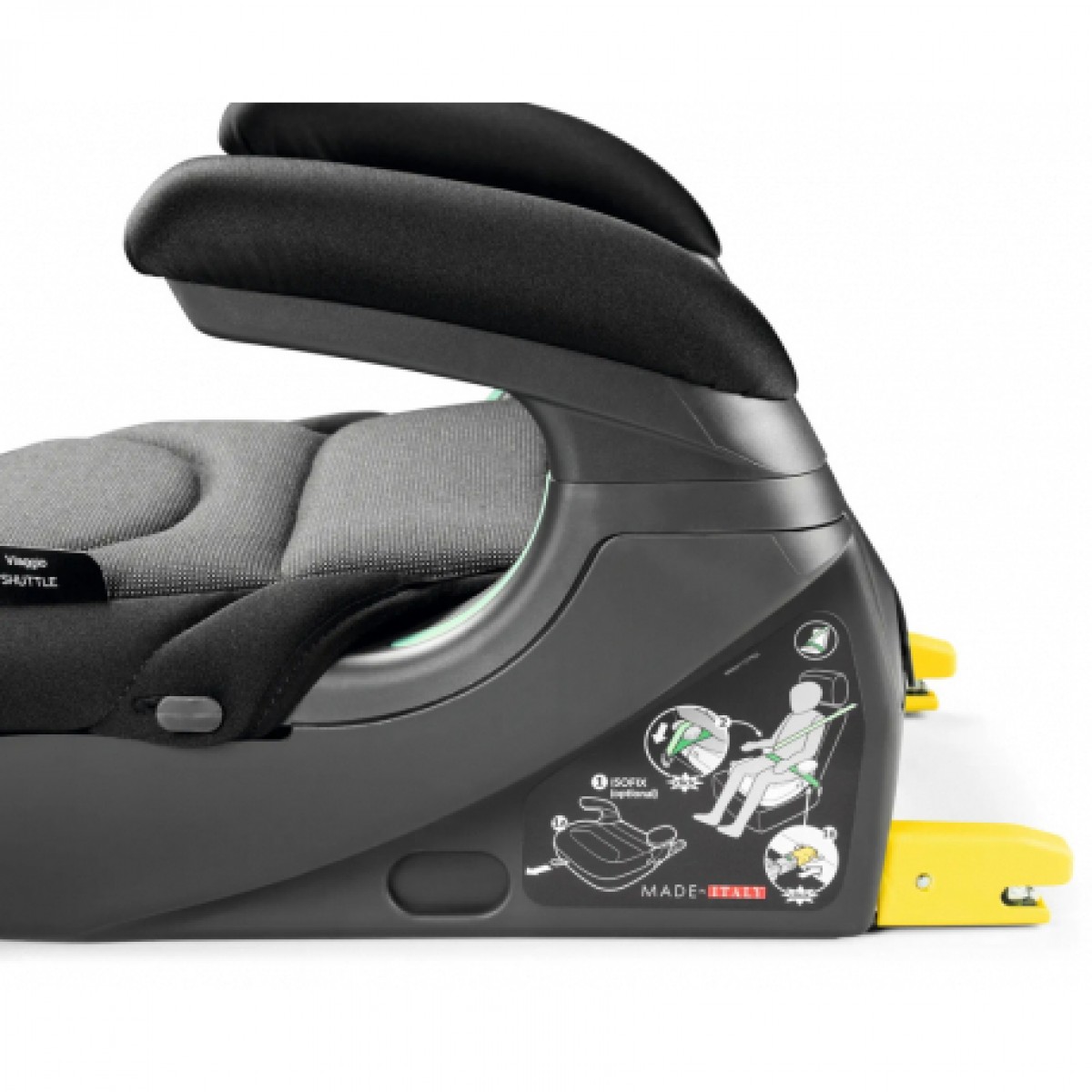 Peg Perego Viaggio 2-3 Shuttle Καθισματάκι Αυτοκινήτου Booster i-Size 15-36 kg με Isofix Crystal Black Peg Perego Viaggio 2-3 Shuttle Καθισματάκι Αυτοκινήτου Booster i-Size 15-36 kg με Isofix Crystal Black