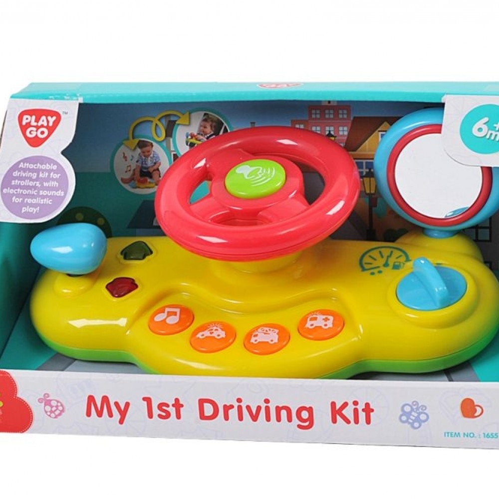 Μουσικό Τιμόνι Μικρός Οδηγός My 1st Driving Kit Playgo 