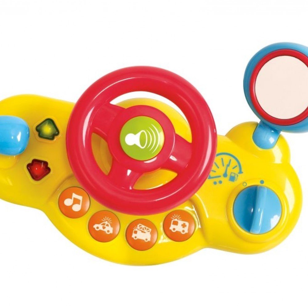 Μουσικό Τιμόνι Μικρός Οδηγός My 1st Driving Kit Playgo 