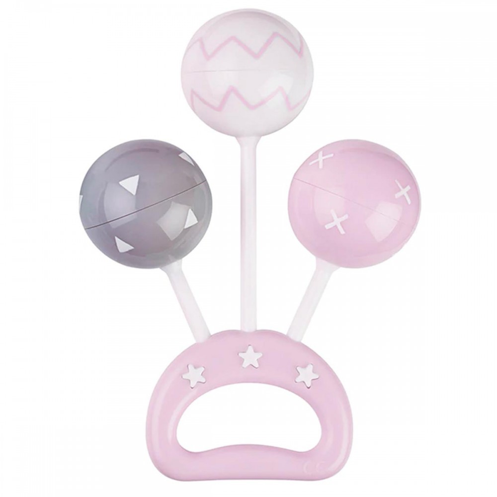 Η Πρώτη μου Κουδουνίστρα Saro Pink Balls 0Μ+