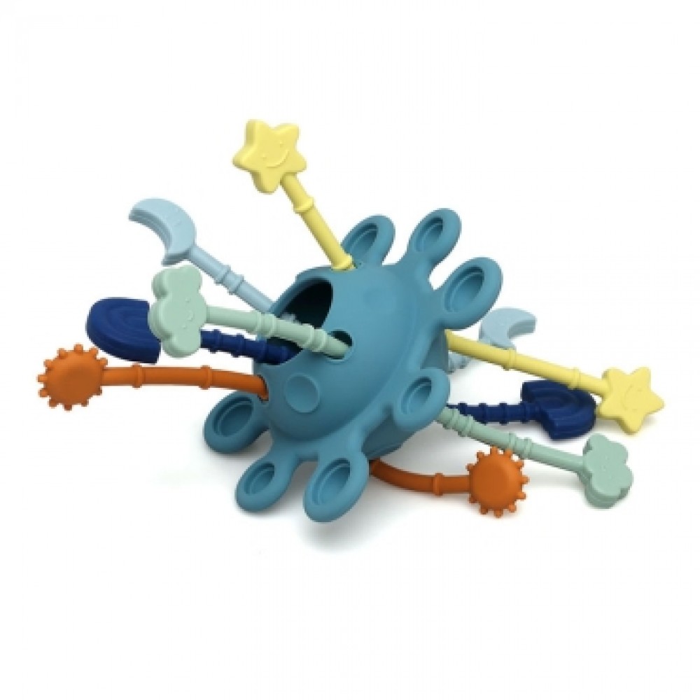 Μασητικό Σιλικόνης Planet Fun  Μπλέ 10+M | Saro Μασητικό Σιλικόνης Planet Fun  Μπλέ 10+M | Saro