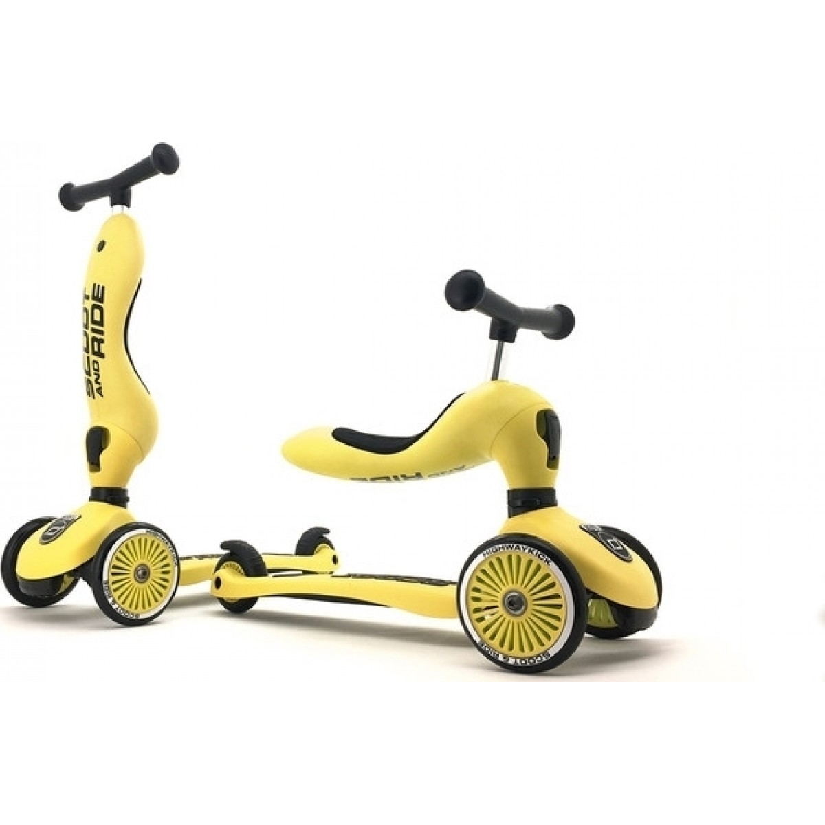 Scoot And Ride Highwaykick 1 Πατίνι & Ποδήλατο Ισορροπίας 1 – 5 ετών Κίτρινο