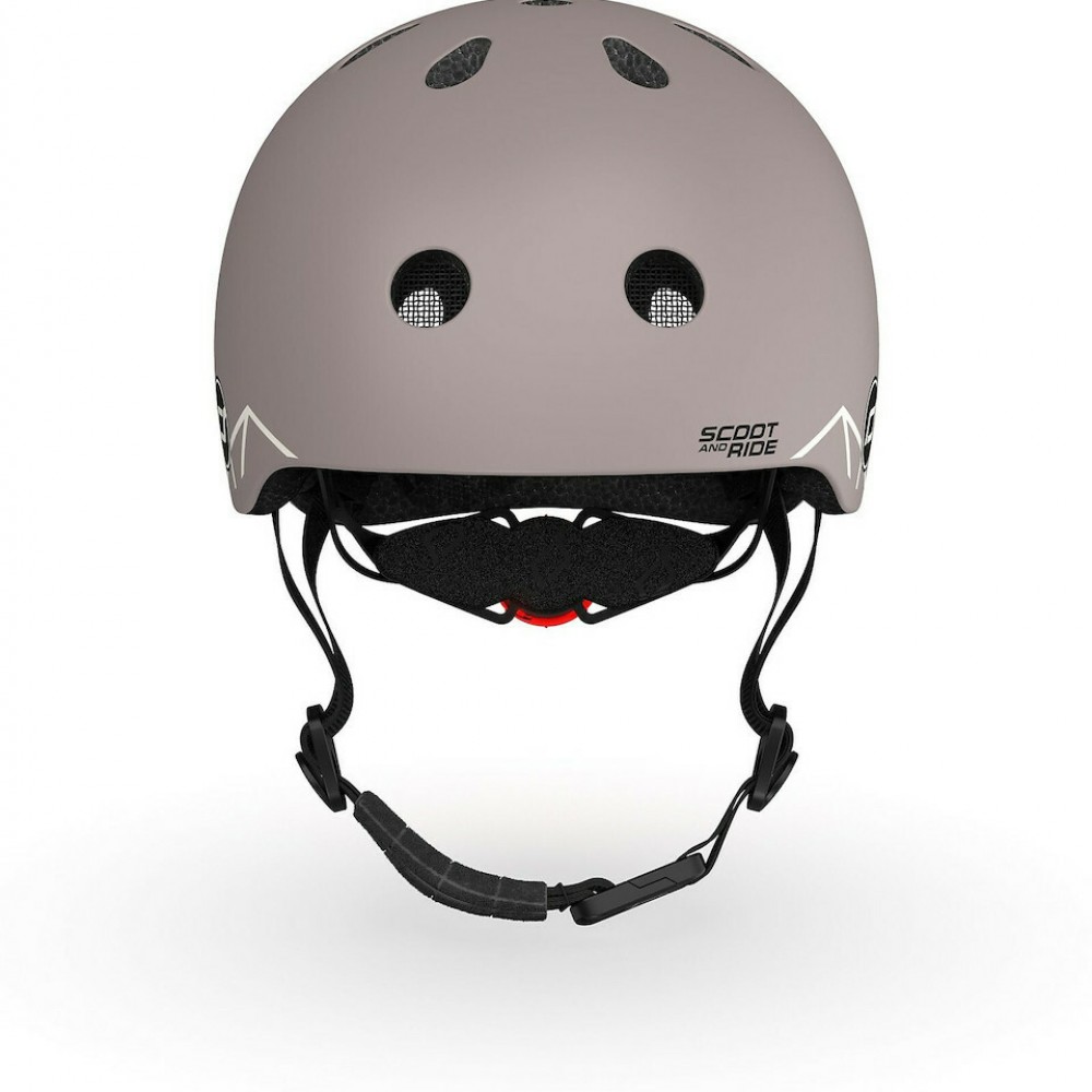 Scoot & Ride Κράνος για Παιδικό Πατίνι XXS-S (45-51 cm) Brown Lines 
