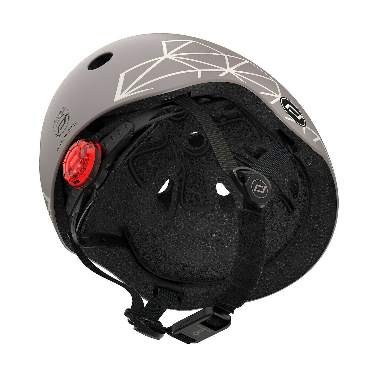 Scoot & Ride Κράνος για Παιδικό Πατίνι XXS-S (45-51 cm) Brown Lines
