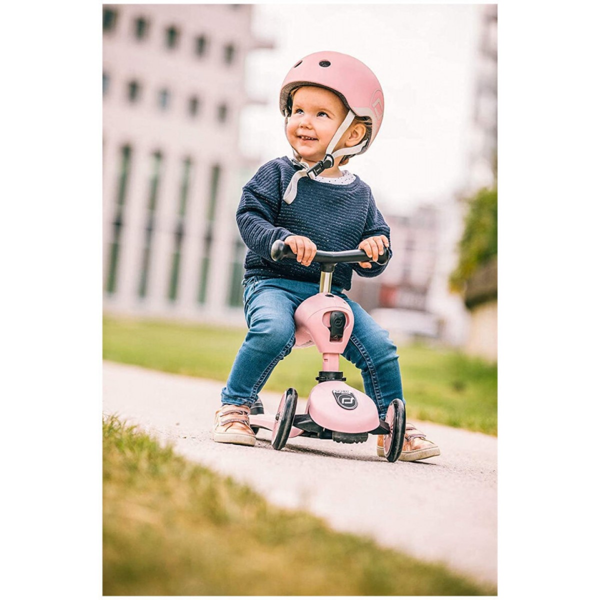 Scoot & Ride Κράνος για Παιδικό Πατίνι XXS-S (45-51 cm) Rose