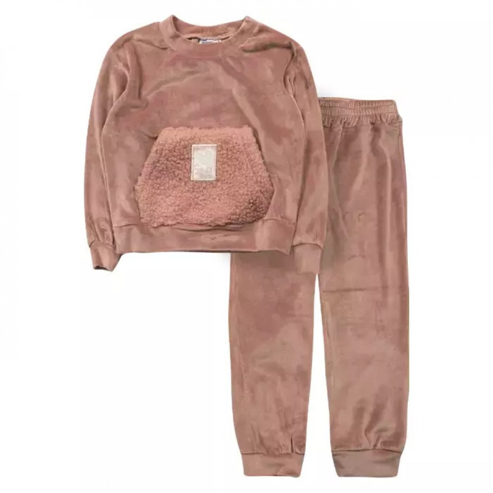 Serafino Παιδικό Σετ Φόρμας Ροζ