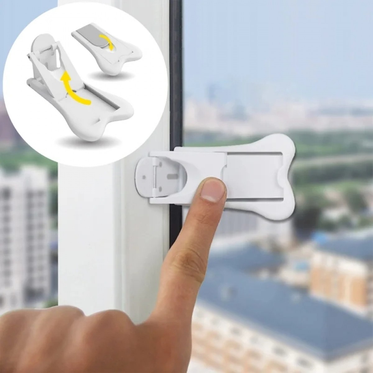 Ασφάλεια για επάλληλη συρόμενη πόρτα/παράθυρο 2τμχ Sipo