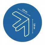 Προστατευτικά γωνιών Τύπου Τ Διάφανα (12τμχ)