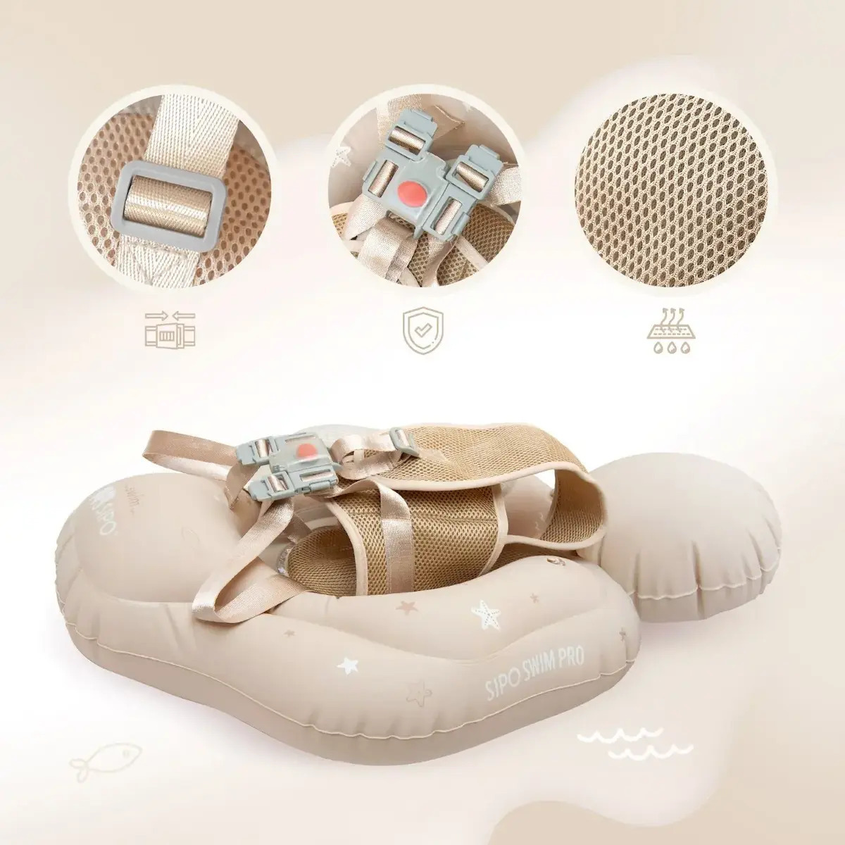 Sipo Swimpro Βρεφικό Σωσίβιο Sand (6-36 μηνών)