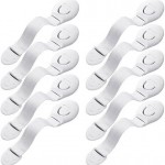 Προστατευτικά Γενικής Χρήσης με Ιμάντα Σετ 10τμχ Πλαστικά για Ντουλάπια & Συρτάρια