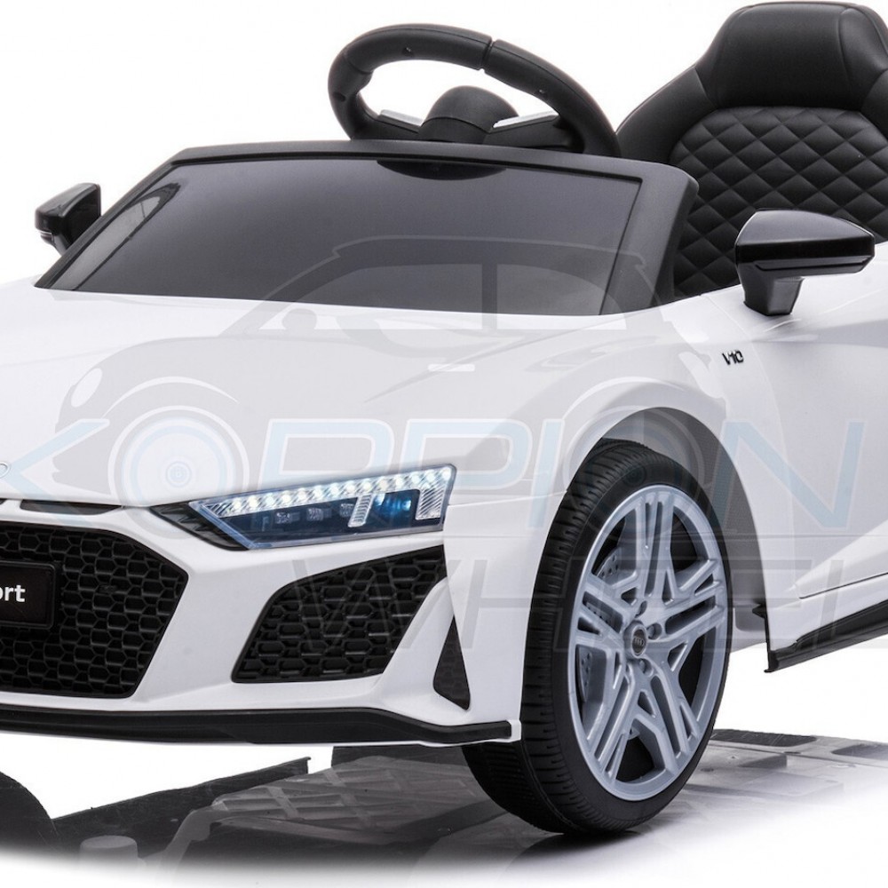 Παιδικό Αυτοκίνητο Skorpion Audi R8 Spyder Original 12V Λευκο