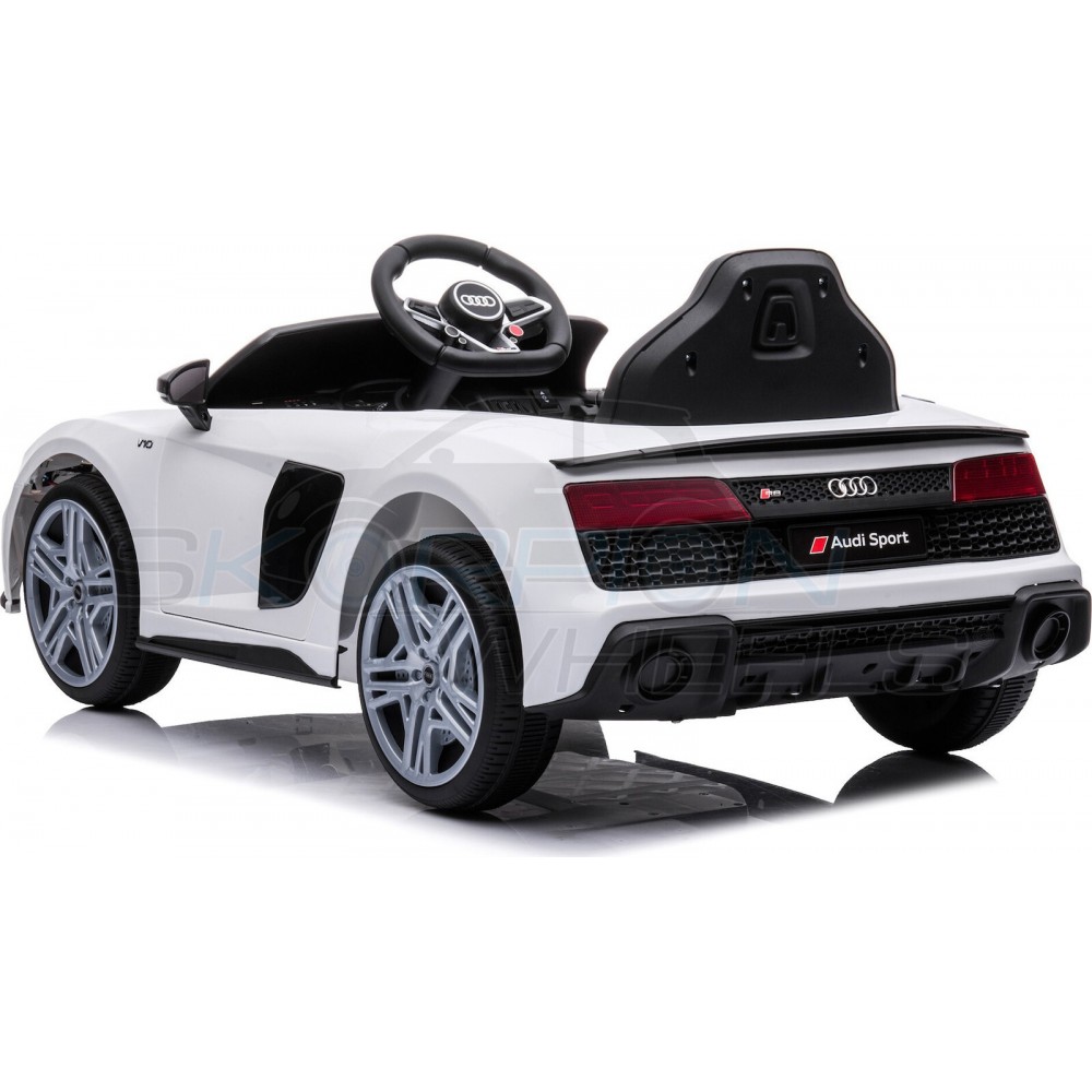 Παιδικό Αυτοκίνητο Skorpion Audi R8 Spyder Original 12V Λευκο