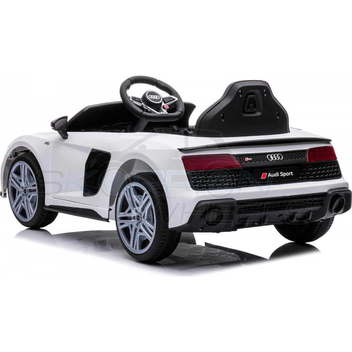 Παιδικό Αυτοκίνητο Skorpion Audi R8 Spyder Original 12V Λευκο