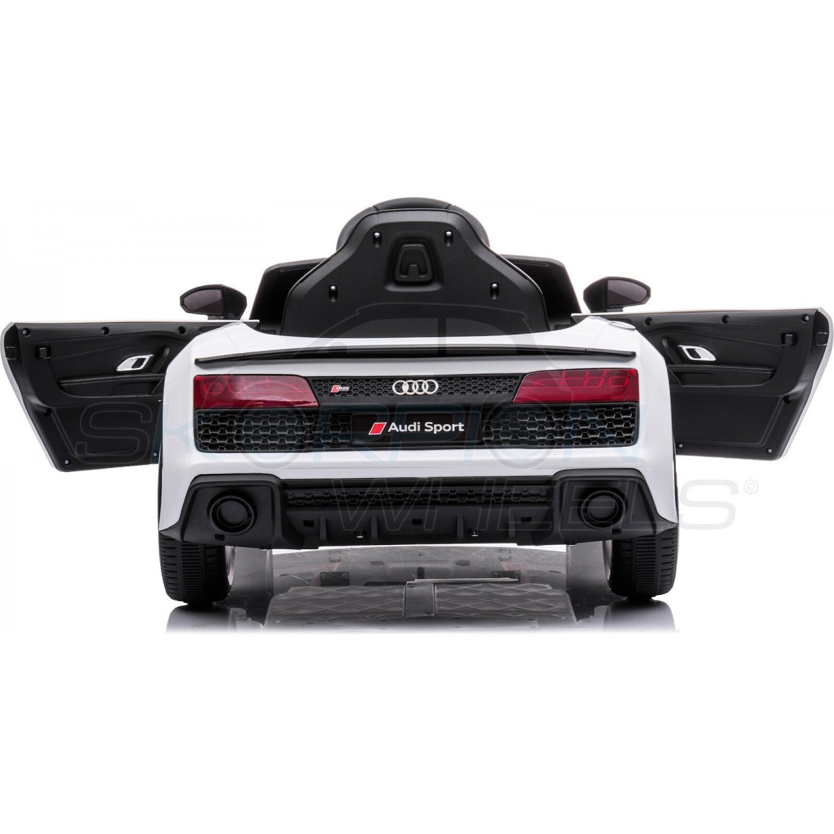 Παιδικό Αυτοκίνητο Skorpion Audi R8 Spyder Original 12V Λευκο