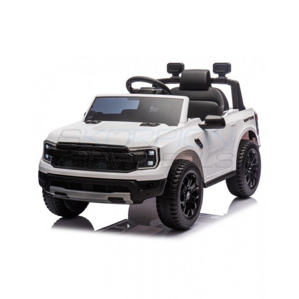 Ηλεκτροκίνητο Αυτοκίνητο Ford F150 Raptor Original License 12V - Λευκό|Skorpion Wheels 