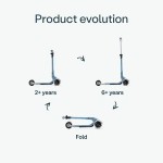 SmarTrike Παιδικό Πατίνι Αναδιπλούμενο Xtend LED Mini+ Τρίτροχο με Κάθισμα για 2+ Ετών Blue