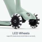 SmarTrike Παιδικό Πατίνι Αναδιπλούμενο Xtend LED Mini Ride Τρίτροχο με Κάθισμα για 9+ Ετών Πράσινο