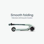 SmarTrike Παιδικό Πατίνι Αναδιπλούμενο Xtend LED Mini Ride Τρίτροχο με Κάθισμα για 9+ Ετών Πράσινο