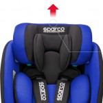 Kάθισμα αυτοκινήτου Sparco 360° I-SIZE isofix + Top Tether Red/Black (40-135 cm)