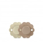 Πιπίλα Φυσιολογική SX PRO Σιλικόνης 0-6μ Wonder Gray/Cork 2τεμ Suavinex