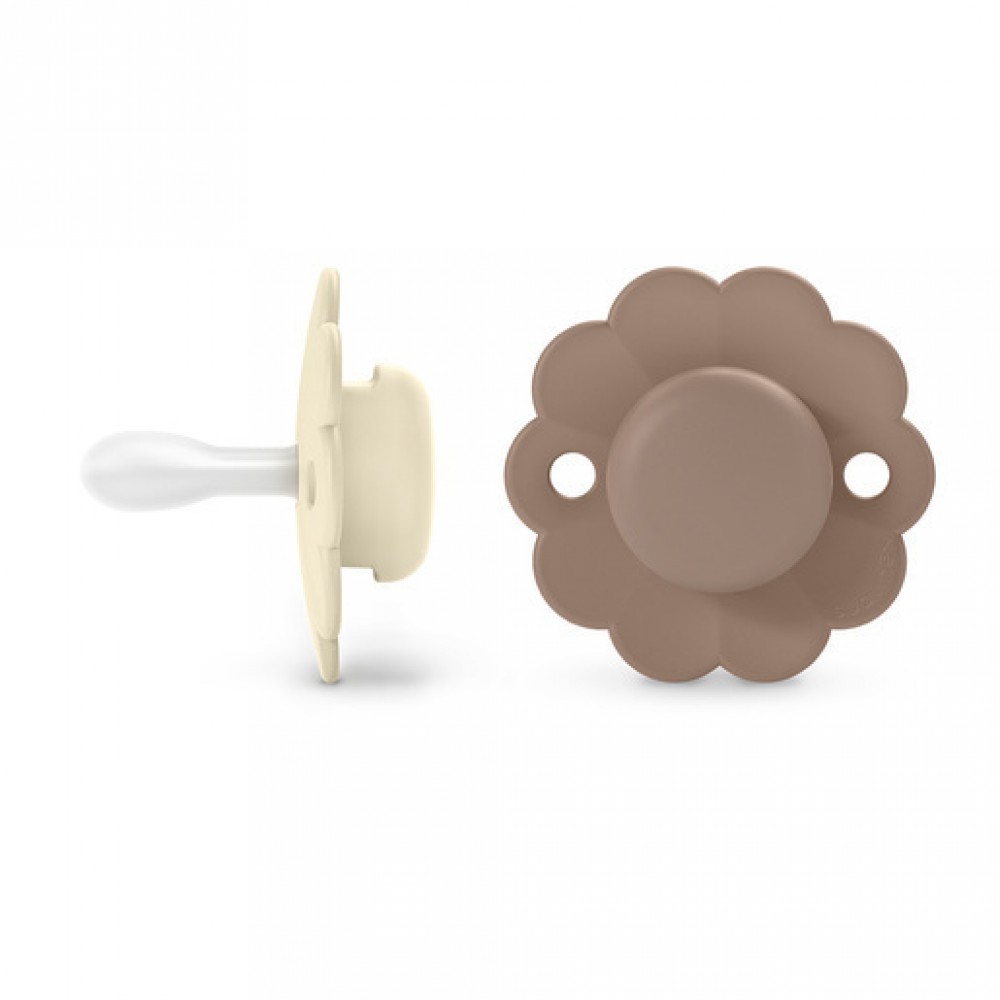 Πιπίλα Φυσιολογική SX PRO Σιλικόνης 0-6μ Wonder Gray/Cork 2τεμ Suavinex