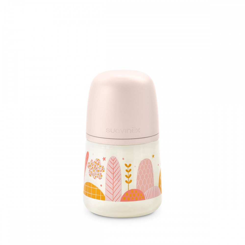 Μπιμπερό Φυσιολογική θηλή Σιλικόνης SX PRO 150ml +0μ Dreams Pink Suavinex