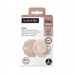 Πιπίλα Φυσιολογική SX PRO Σιλικόνης 0-6μ Wonder PMauve/MChalk Pink  2τεμ Suavinex