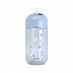 Παγούρι με καλαμάκι Σιλικόνης 340ml +18μ WILD & FREE Blue