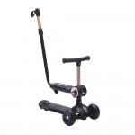 Πατίνι Scooter Τρίτροχο Xride 2 Σε 1 Με Λαβή Black Bebe Stars