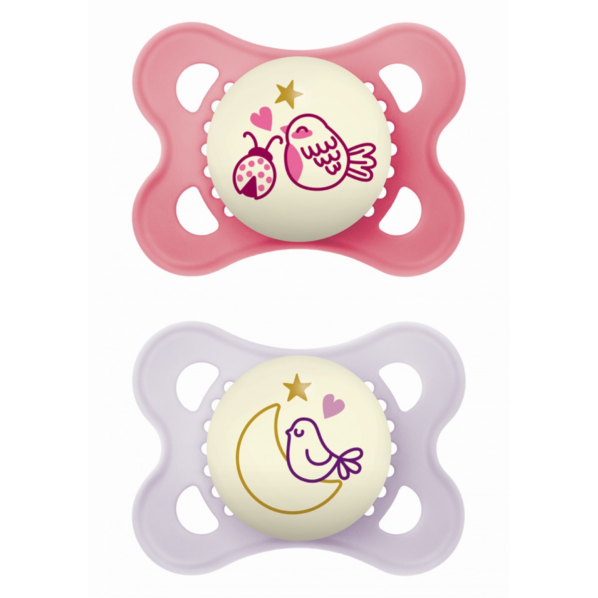 Πιπίλα Original Night Σιλικόνης 2-6 μηνών - Ροζ Πιπίλα Original Night Σιλικόνης 2-6 μηνών - Ροζ