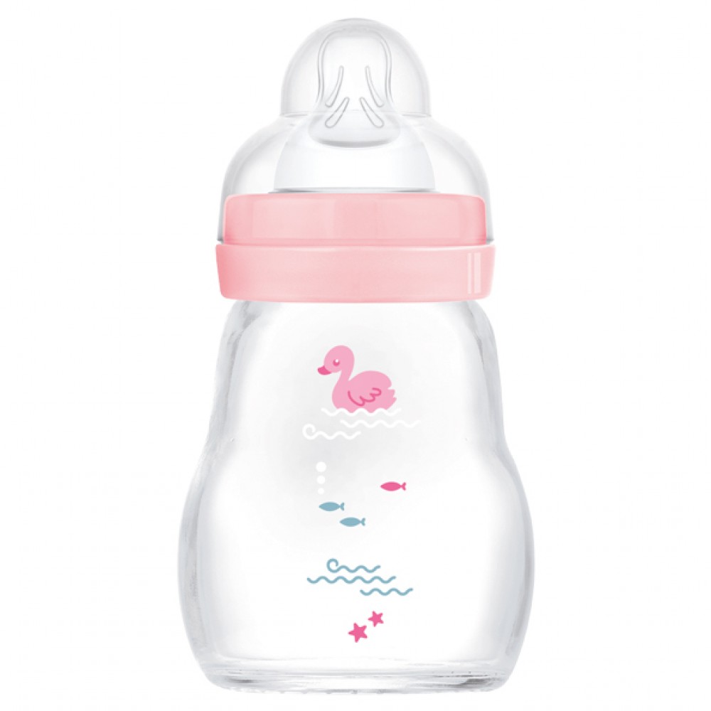 Μπιμπερό Γυάλινο Feel Good 170ml - Girl – Ροζ