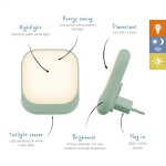 Φωτάκι Πρίζας Led με Αισθητήρα Νυκτός Mint Zazu ZA-SOCKET-02