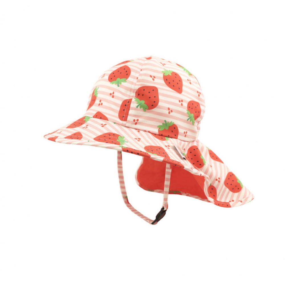 Αντηλιακό Καπέλο με Προστασία Αυχένα UPF50+ Zoocchini Strawberry