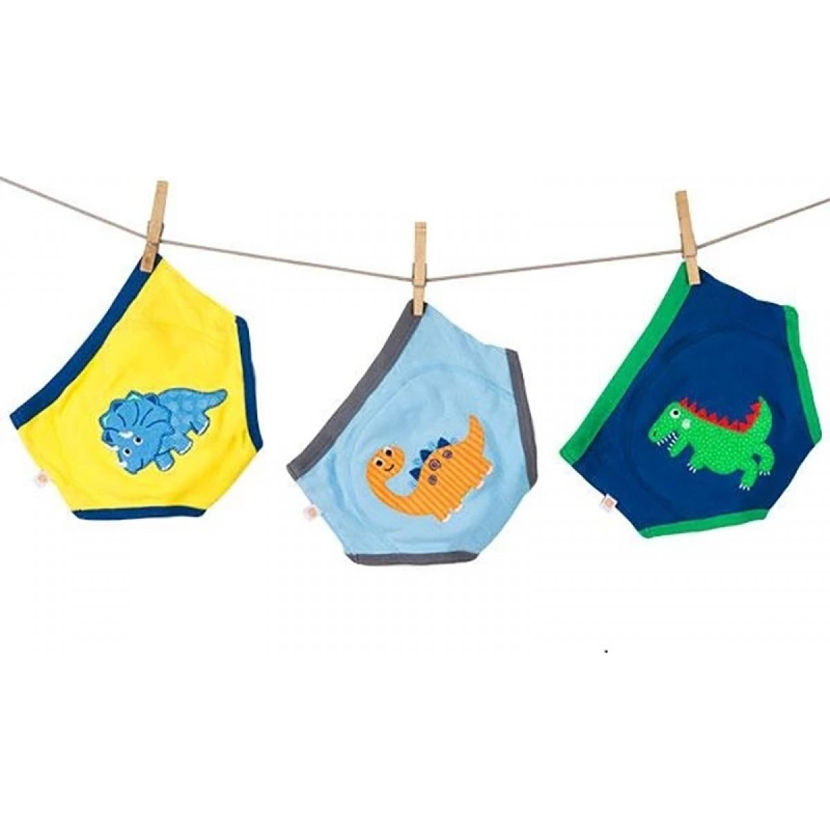 Zoocchini Εκπαιδευτικά Βρακάκια από Οργανικό Βαμβάκι  Jurassic Pals  3τμχ.