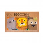 Zoocchini Εκπαιδευτικά Βρακάκια από Οργανικό Βαμβάκι Safari Friends   3τμχ.