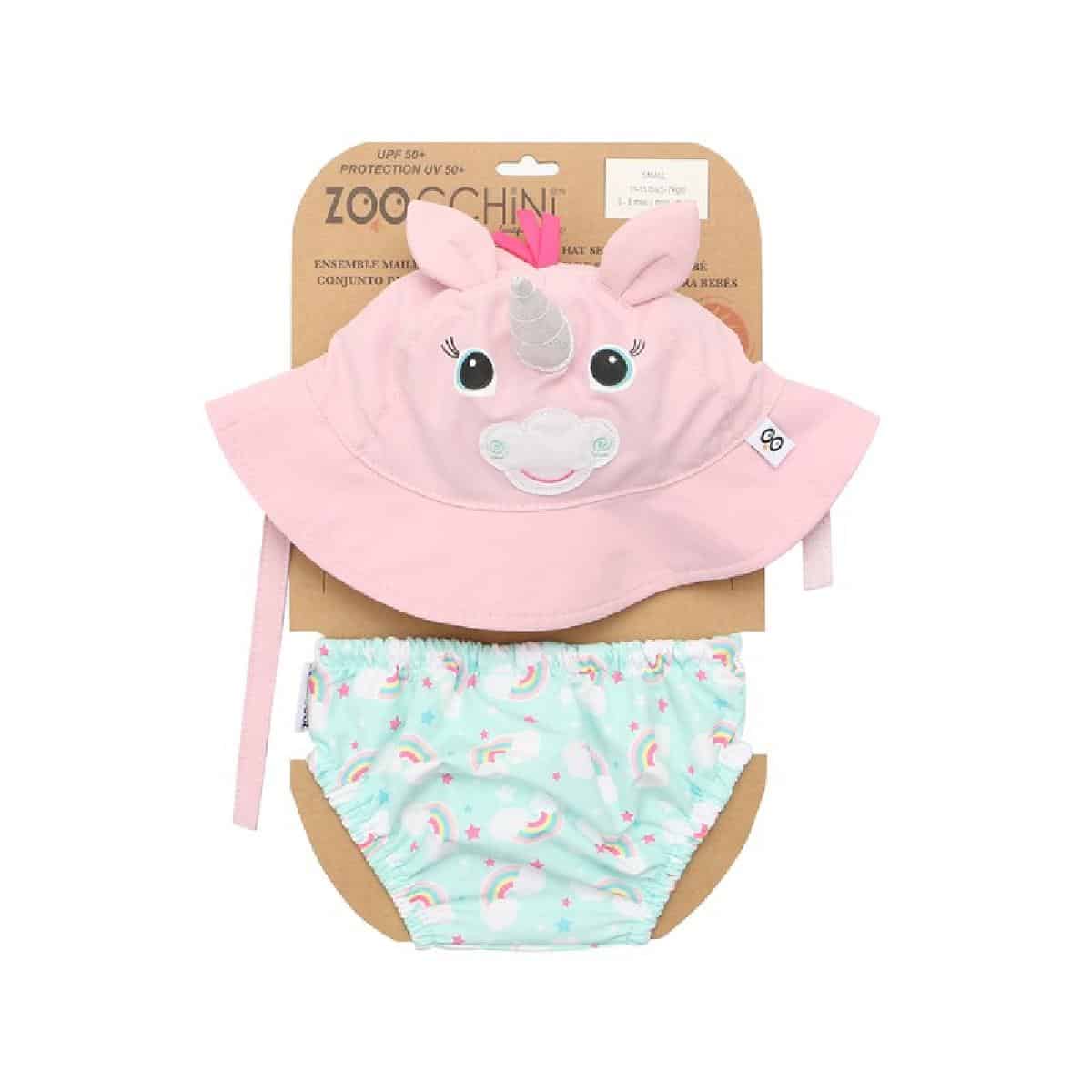 Σετ Μαγιό και Καπέλο UPF50+ Zoocchini Unicorn Σετ Μαγιό και Καπέλο UPF50+ Zoocchini Unicorn